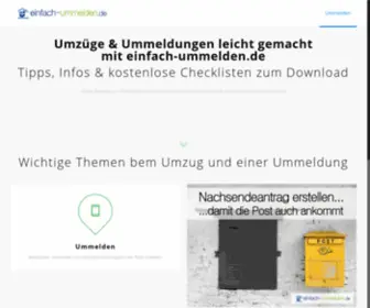 Einfach-Ummelden.de(Datenbankfehler) Screenshot