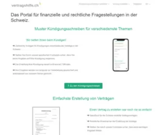 Einfachkuendigen.ch(Das Schweizer Taschenmesser für Verträge) Screenshot