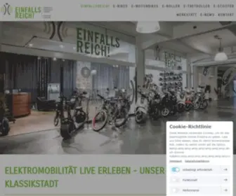 Einfallsreich-Frankfurt.de(Elektrofahrzeuge in Frankfurt) Screenshot