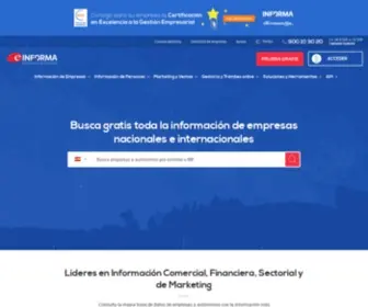 Einforma.com(Información de Empresas Españolas) Screenshot