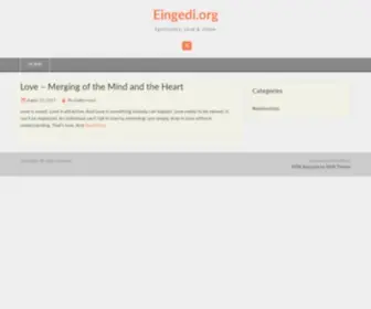 Eingedi.org(Spirituality, Love & Union) Screenshot