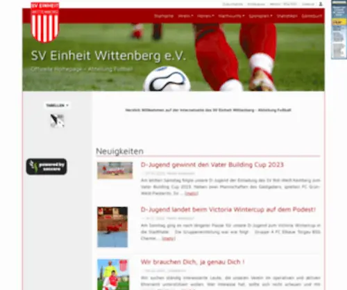 Einheit-Fussball.de(TEST META (C)) Screenshot