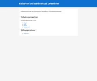 Einheitenumrechnen.net(Umrechner) Screenshot