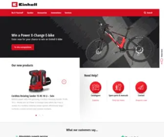 Einhell.co.uk(The right tool for your projects in home and garden) Screenshot