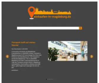 Einkaufen-IN-Magdeburg.de(Einkaufen in Magdeburg) Screenshot