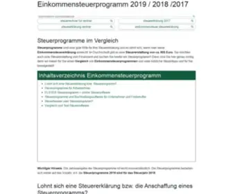 Einkommensteuerprogramm.de(Einkommensteuerprogramm 2022/ 2021/ 2020) Screenshot