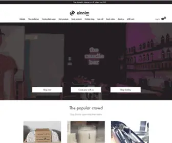 Einnim.com(Candle Bar and Apothecary) Screenshot