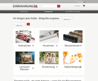 Einrahmung24.de Screenshot