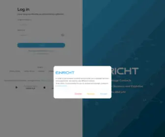 Einricht.com(Messaging & Organizing Platform) Screenshot