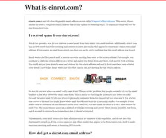Einrot.com(An explanation of what) Screenshot
