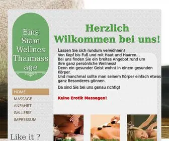 Eins-Siam-Thai-Massage.de(Eins Siam Wellnes Thaimassage) Screenshot