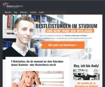 Einserkandidat.de(Endlich mehr Erfolg im Studium) Screenshot
