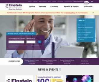 Einstein.edu(Einstein Healthcare Network) Screenshot
