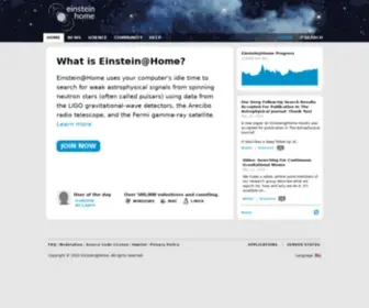 Einsteinathome.org(Einstein@Home) Screenshot