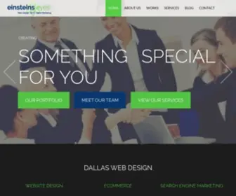 Einsteinseyes.com(Dallas Web Design) Screenshot