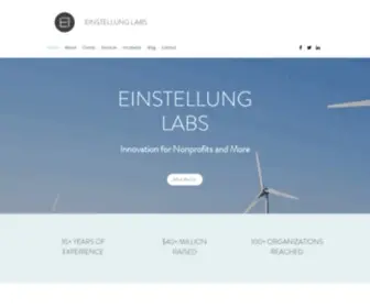 Einstellunglabs.com(Nonprofit Consulting Firm) Screenshot