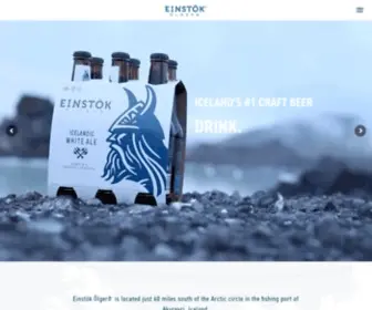 Einstokbeer.com(Einstök Beer Company) Screenshot