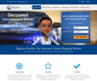 Einsurance.com.ng(Nigeria's Indigenous Insurance Shopping Website For All Insurance Categories) Screenshot