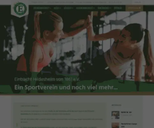 Eintracht-Hildesheim.de(Ein Sportverein und noch viel mehr) Screenshot