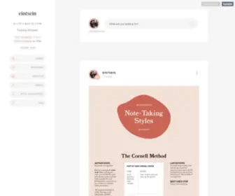 Eintsein.com(Studyblr) Screenshot