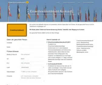 Einwohnermeldeamt24.de(Einwohnermeldeamt Auskunft) Screenshot