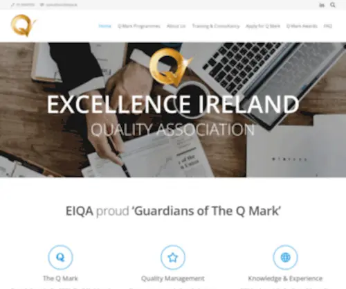 Eiqa.com(Excellence Ireland Quality Association (EIQA)) Screenshot