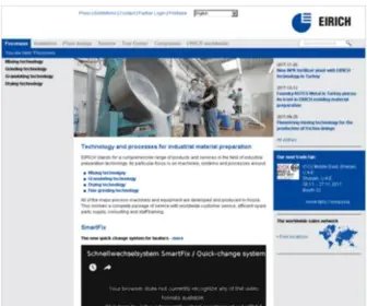 Eirich.com(Mischtechnik) Screenshot
