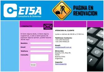 Eisasoft.com.ar(CONTACTO) Screenshot