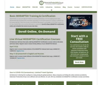 Eisbrennerpg.com(Basic MODAPTS® Training & Certification) Screenshot