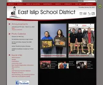 Eischools.org(East Islip UFSD) Screenshot