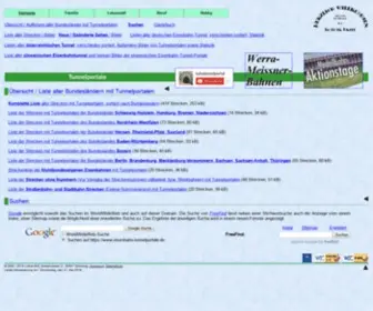 Eisenbahn-Tunnelportale.de(Eisenbahn-Tunnel und deren Tunnelportale in Deutschland, Informationen von Lothar Brill) Screenshot