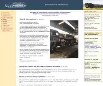 Eisenbahnfreunde-Zollernbahn.de(Eisenbahnfreunde Zollernbahn e.V) Screenshot