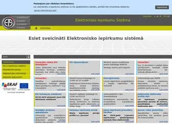 Eis.gov.lv(Elektronisko Iepirkumu Sistēma) Screenshot