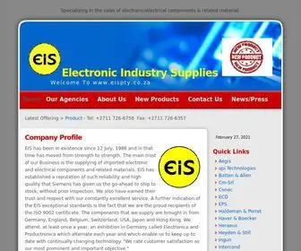 Eispty.co.za(Electronic Industry Supplies South Africa) Screenshot