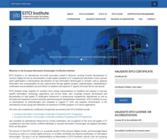 Eitci.org(EITCI Institute) Screenshot