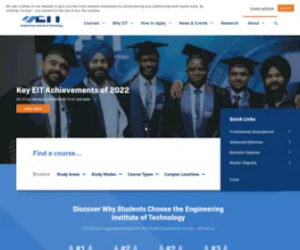 Eit.edu.au(Study a range of engineering courses at the Engineering Institute of Technology (EIT)) Screenshot