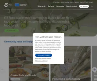Eitfood.eu(EIT Food is a European Knowledge and Innovation Community (KIC)) Screenshot