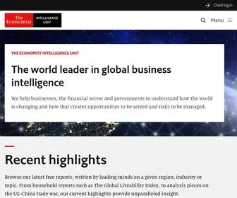 Eiu.com(Industry and risk analysis from The Economist Intelligence Unit) Screenshot
