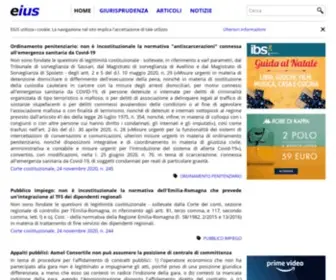 Eius.it(Rivista giuridica online (ISSN 2239) Screenshot