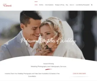 Eivans.com(Wedding Photography Services) Screenshot