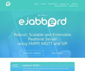 Ejabberd is an XMPP server (Jabber server)