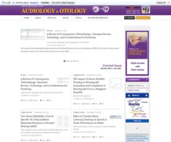 Ejao.org(Journal of Audiology & Otology) Screenshot