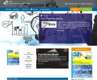 EJBMR.org(European Journal of Business and Management Research) Screenshot