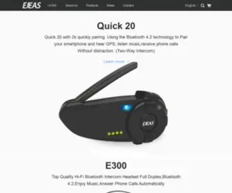 Ejeas.com(Motorcycle&Referee&Ski Bluetooth Intercom Systems) Screenshot