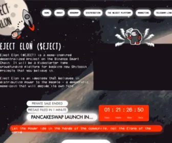 Ejectelon.com(EJECT Crowdfunding for New Altcoins) Screenshot