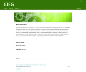 Ejeg.com(Electronic Journal of e) Screenshot