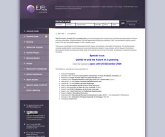 Ejel.org(Electronic Journal of e) Screenshot