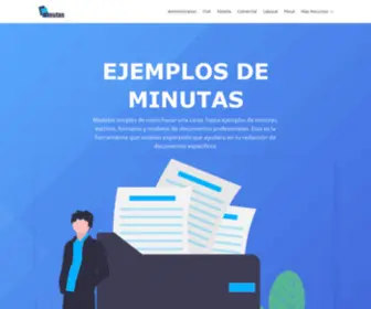 Ejemplosdeminutas.online(Ejemplos de Minutas) Screenshot