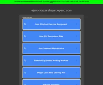 Ejerciciosparabajardepeso.com(Ejercicios Para Bajar de Peso) Screenshot