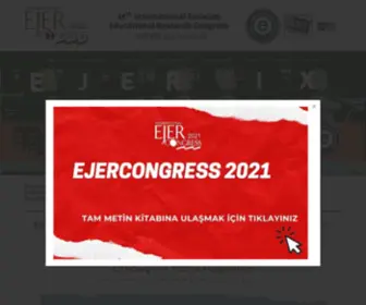 Ejercongress.org(VIII th International Eurasian Educational Research Congress) Screenshot